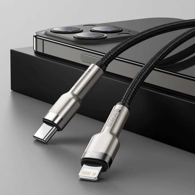 Baseus kabel USB-C do Lightning Cafule 20W, 2m czarny