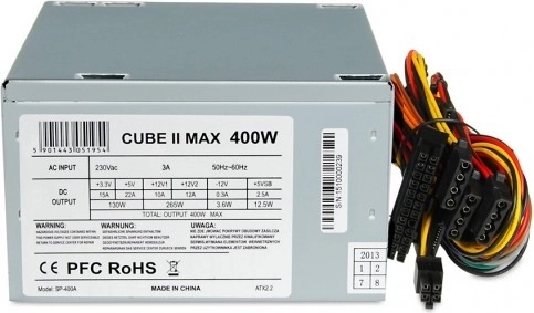 Zasilacz 400W Cube II z wentylatorem 12 cm
