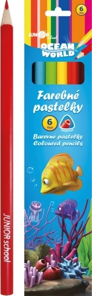Kredki Ocean World trójkątne 6 szt.