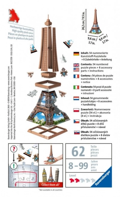 Ravensburger 3D puzzle mini Wieża Eiffla