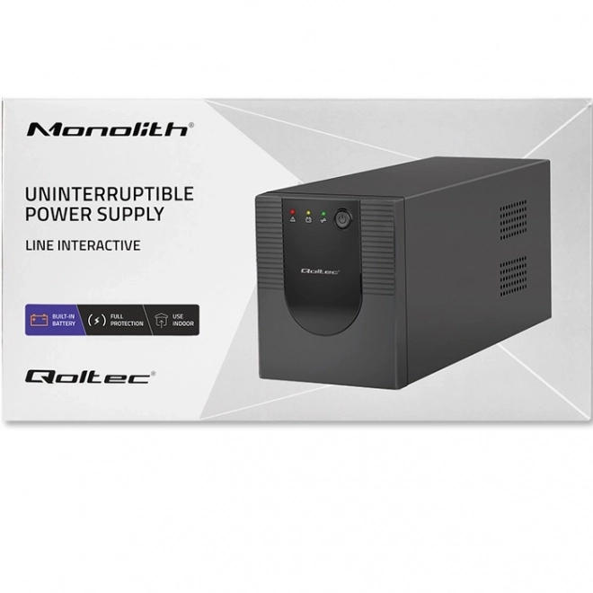 Zasilacz awaryjny UPS Qoltec 1500VA 900W