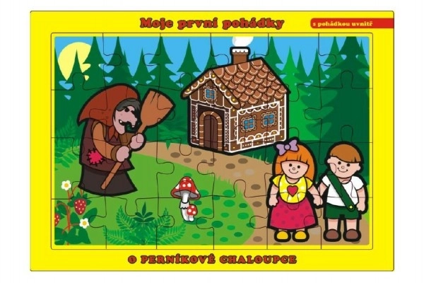 Puzzle Domek z piernika 24 części