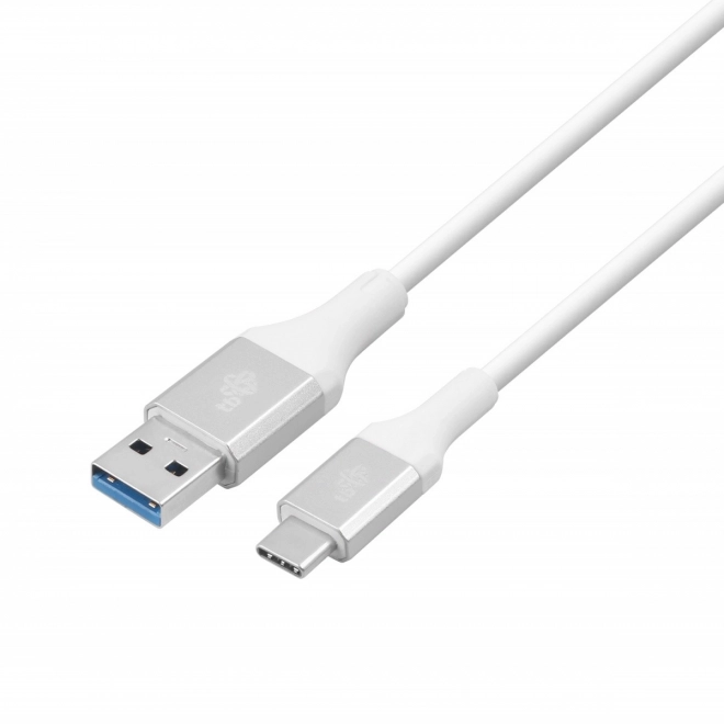 Biały USB 3.0 - USB C kabel 2m PREMIUM 3A TPE