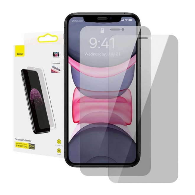 Baseus Hartowane szkło dla iPhone X/XS/11 Pro