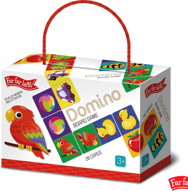 Domino Far Far Land kolorowe z obrazkami