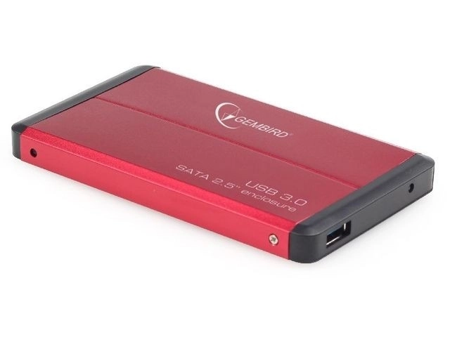 Zewnętrzna obudowa na HDD 2.5'' SATA USB 3.0 czerwona