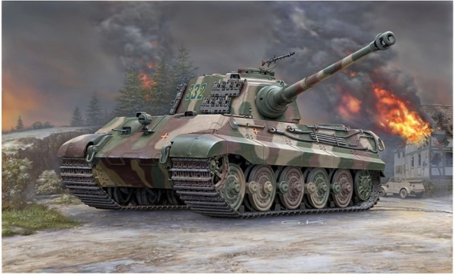 Plastikowy model Tiger II wieża Henschel