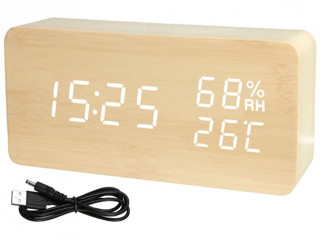 Nowoczesny elektroniczny budzik z USB
