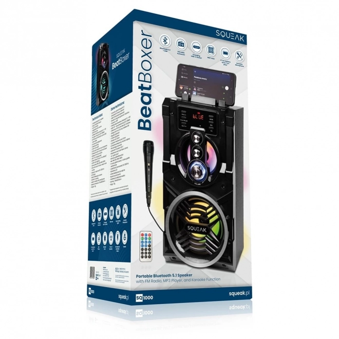 Reproduktor Bluetooth 5.1 z funkcją karaoke 20W SQ1000 Beatboxer