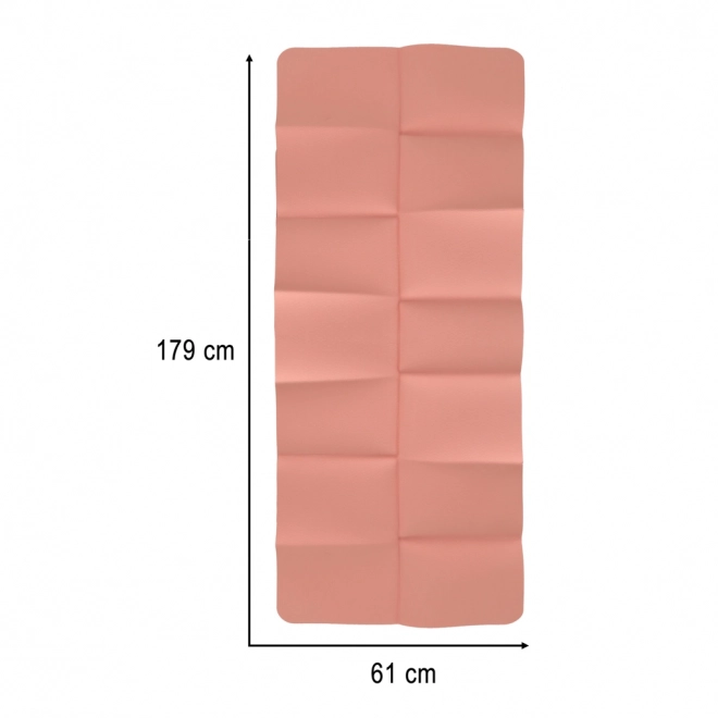 Składana mata do jogi 183x61x0,4 cm różowa