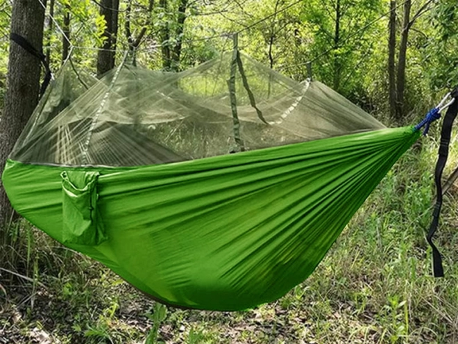 Hamak turystyczny z moskitierą 270x140cm