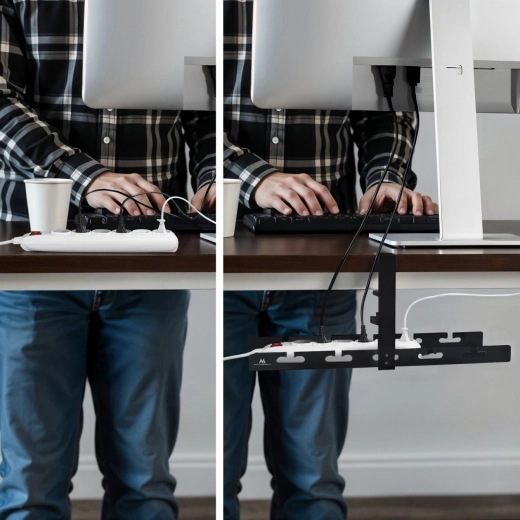 Porządek w kablach i dla listwy zasilającej