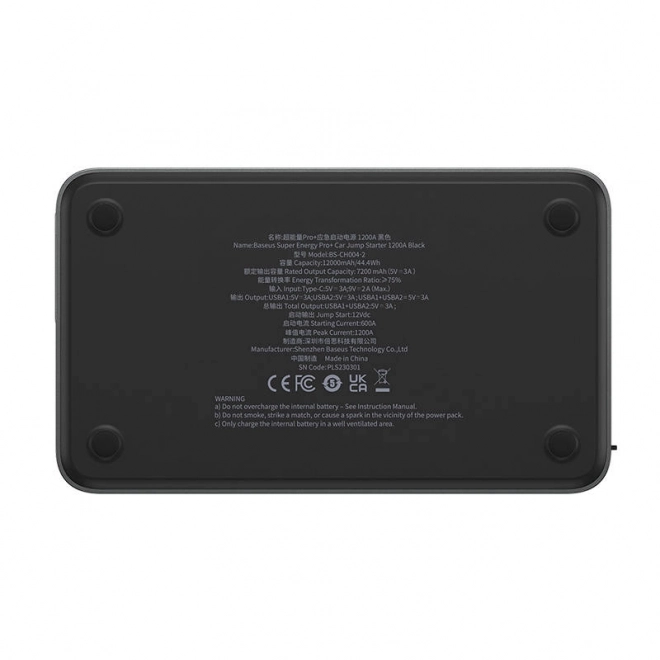Starter do auta Baseus Black Super Energy Pro+