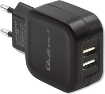 Ładowarka sieciowa Qoltec 17W 2xUSB