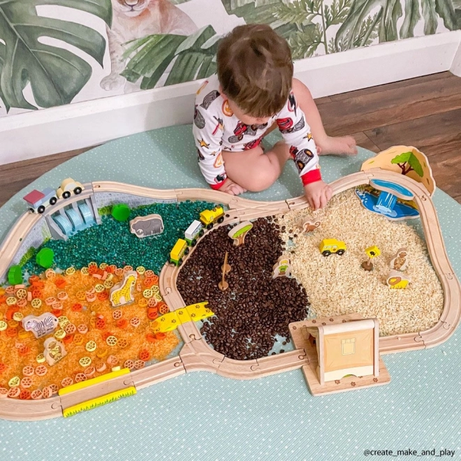 Most z wodospadem Bigjigs Rail