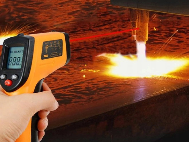 Bezkontaktowy laserowy termometr -50 +380°c