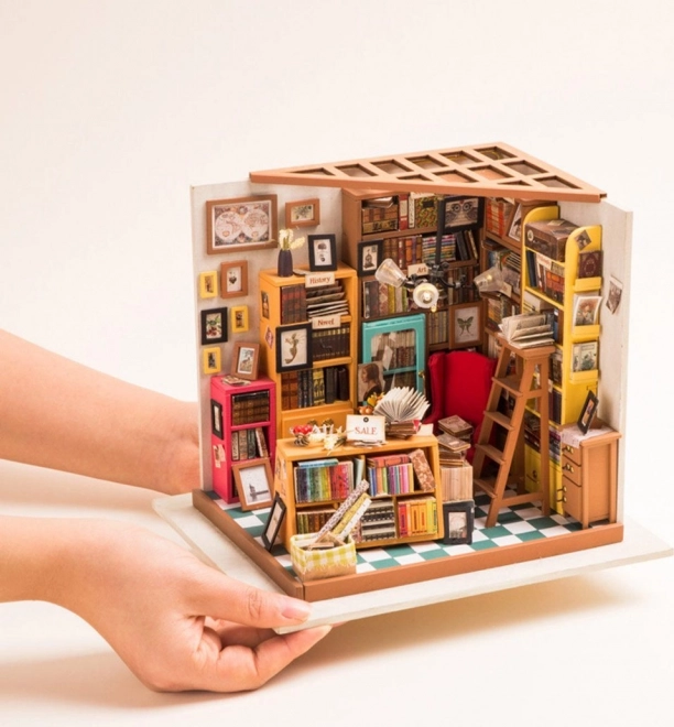 Samova czytelnia - Biblioteczka DIY Miniaturowy domek dla lalek