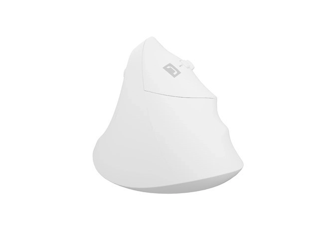 Pionowa bezprzewodowa mysz Crake 2 BT 5.2 + 2.4GHz biała