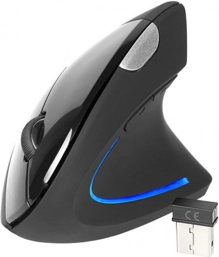 ergonomiczna bezprzewodowa pionowa mysz Flipper RF Nano USB