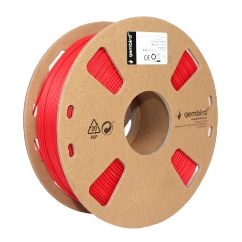 Filament do drukarek 3D PLA PLUS/1,75 mm/czerwony