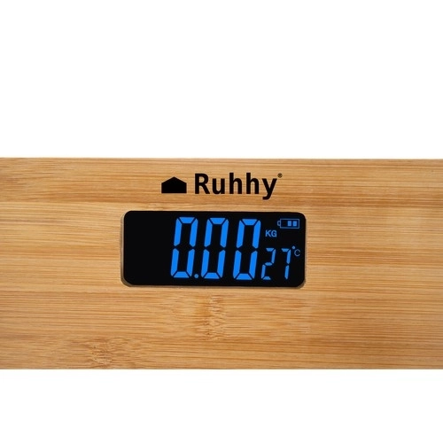 Drewniana waga łazienkowa LCD Ruhhy 22522