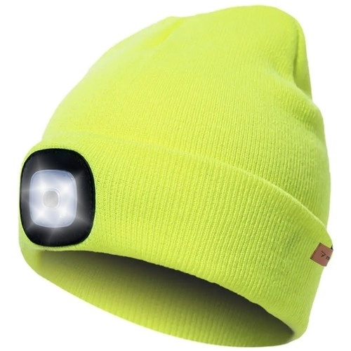 Zimowa czapka z latarką - Żółta Trizand 22664