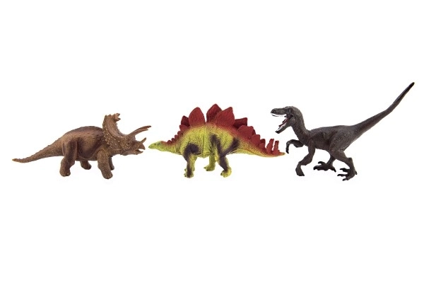 Dinozaury plastikowe 15-18cm 5 sztuk w woreczku