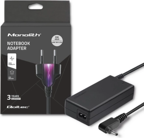 Zasilacz do laptopów ASUS 45 W, 19 V, 2,37 A, wtyk 4,0 × 1,35 mm + kabel zasilający