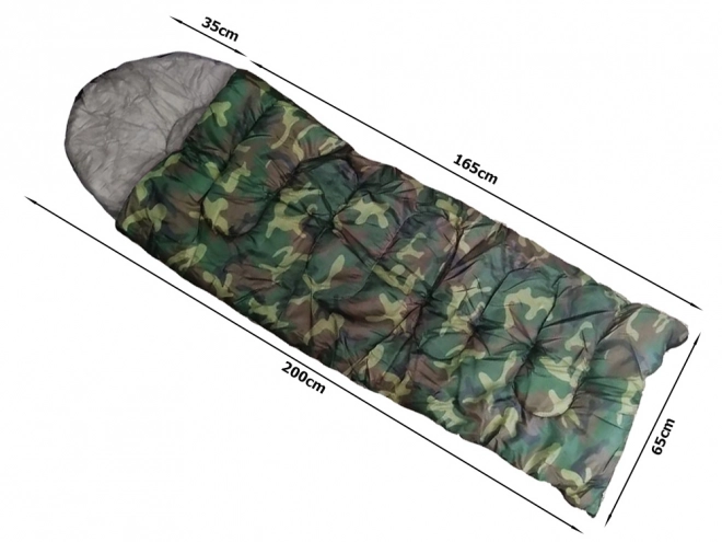 Śpiwór Mumia Camo 200 x 65 cm maskujący