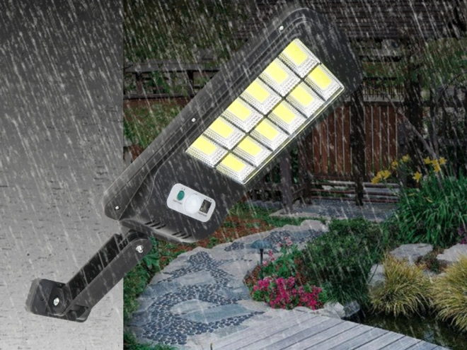 Lampa solarna z czujnikiem ruchu i zmianą światła