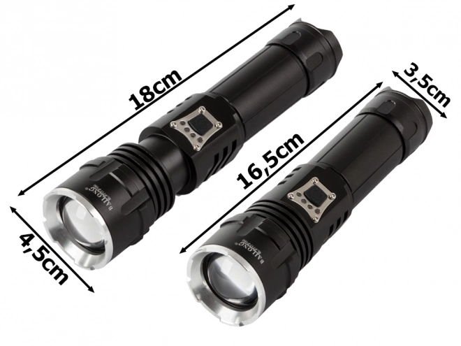 Wojskowa latarka taktyczna Bailong z LED CREE XHP160