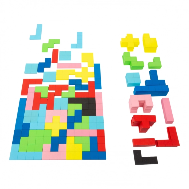 Mały Foot Drewniany Tetris