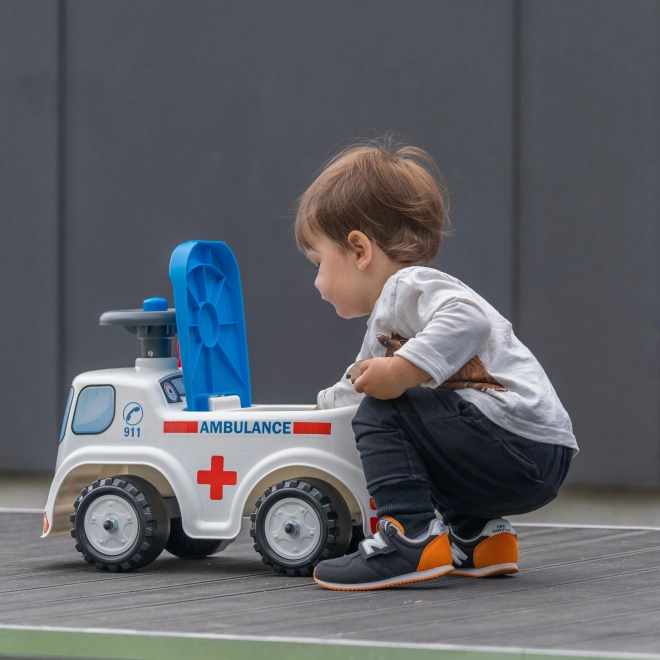 FALK Jeździk Ambulans z otwieranym siedzeniem i klaksonem na kierownicy