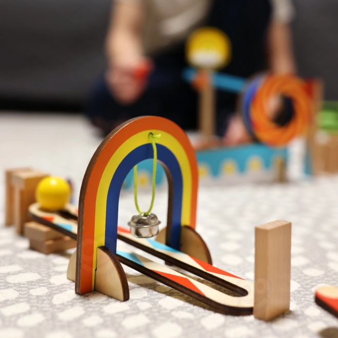 Drewniane klocki domino / domino puzzle Tooky Toy