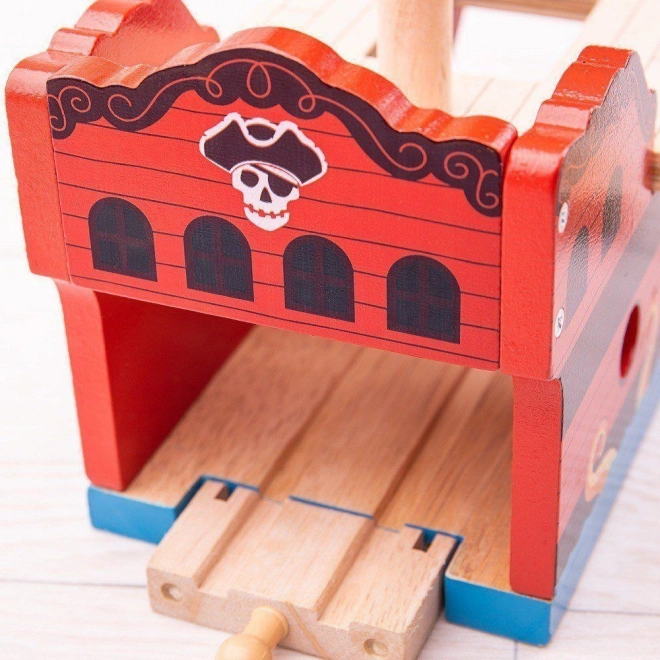 Piracka galera Bigjigs Rail