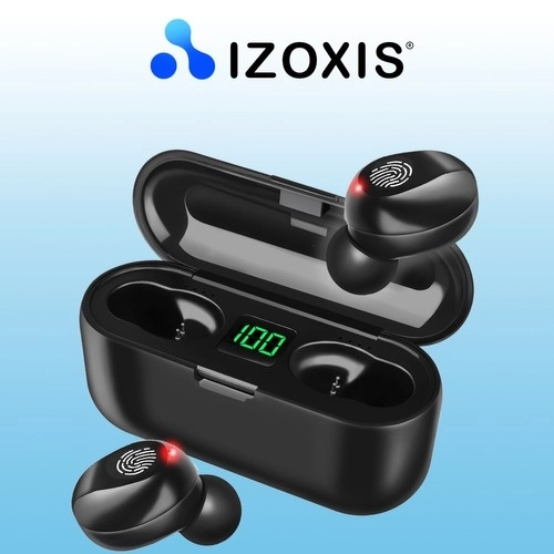 Słuchawki bezprzewodowe Bluetooth - czarne + powerbanka