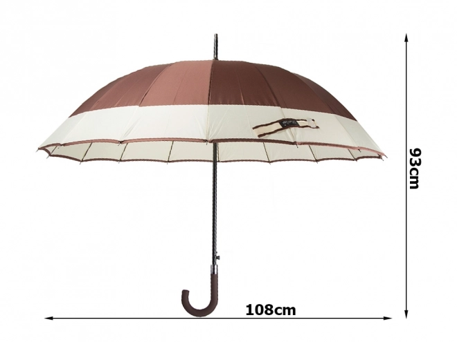 Elegancki mocny XXL parasol z antypoślizgową rączką