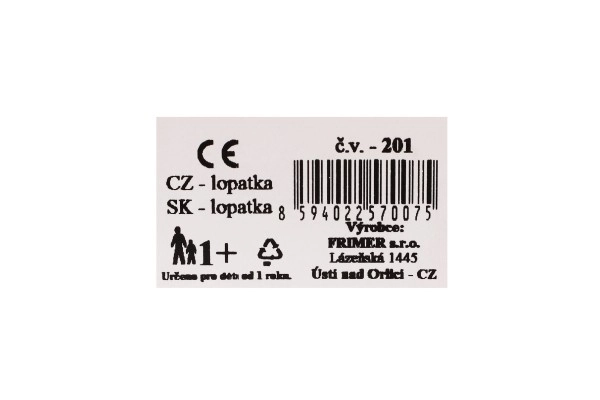 Łopatka plastikowa 21cm 12m+