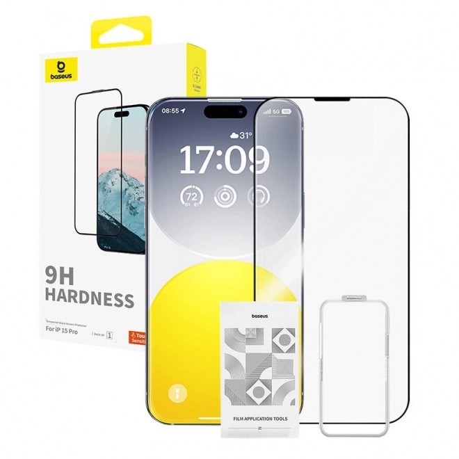 Szkło hartowane Baseus 0,3 mm do iPhone 15 Pro