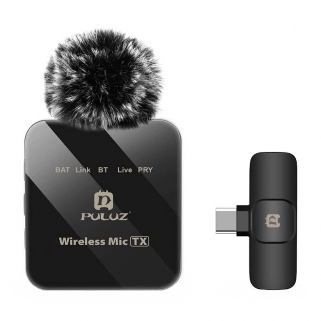 Bezprzewodowy mikrofon lavalier PULUZ PU648B (USB-C)