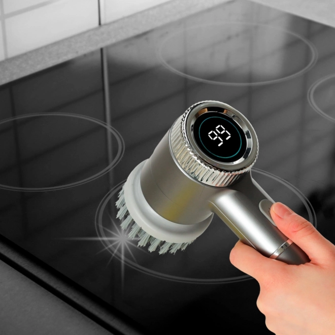 Elektryczna szczotka do czyszczenia 5w1 z LED do łazienek i podłóg