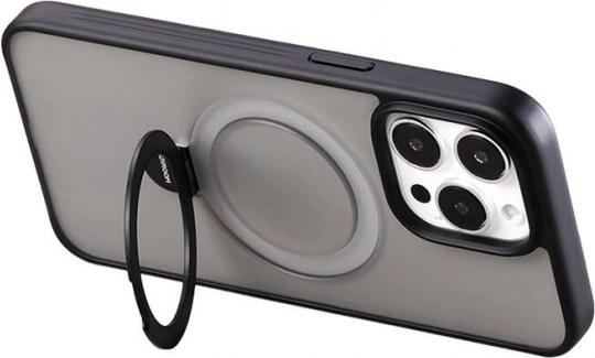Magnetyczne etui ze stojakiem JOYROOM do iPhone 15 Pro – czarne