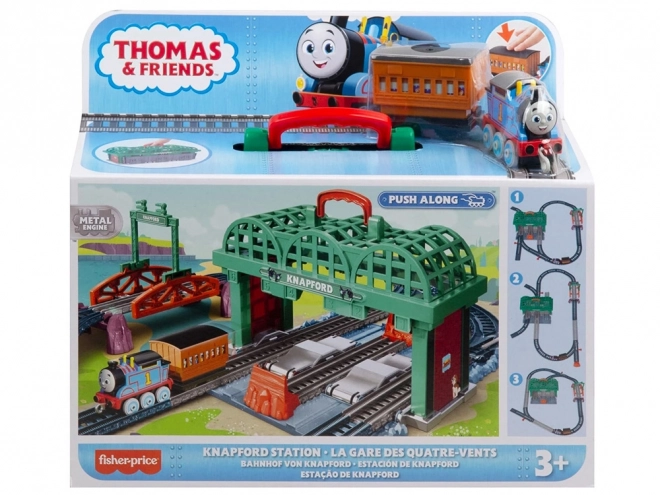 Fisher-Price Pociąg Tomek i przyjaciele Stacja Grodkov lokomotywa