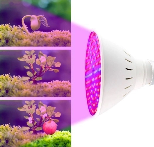 Lampa LED do wzrostu roślin 200 LED E27