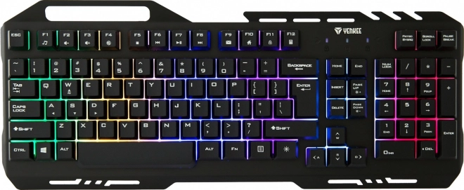 YENKEE klawiatura gamingowa Shadow z metalową płytą i podświetleniem RGB