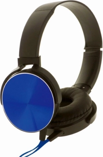 Słuchawki stereo z mikrofonem Montana czarno‑niebieskie