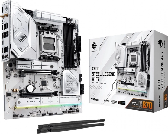 ASRock X870 Steel Legend WiFi – płyta główna ATX dla AM5 z DDR5, PCIe 5.0 i USB4