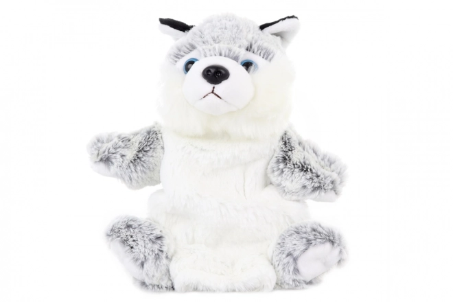 Pluszowy Pies Husky pacynka 25 cm