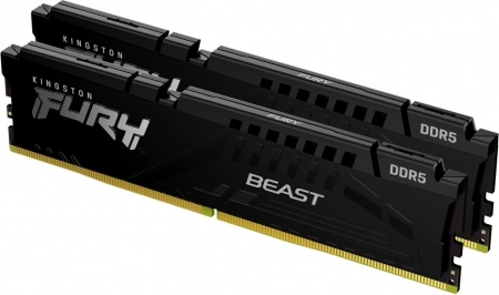 pamięć ddr5 kingston fury beast 32 gb (2×16 gb) 6000 mhz cl36 expo czarna
