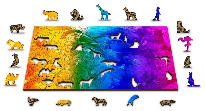 Drewniane puzzle Ptasie królestwo